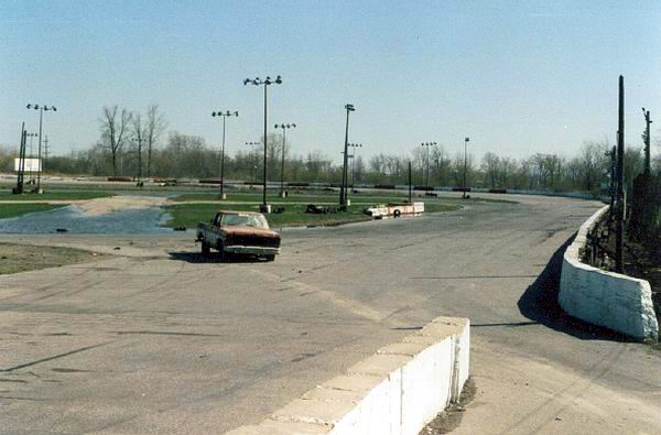Mt. Clemens Race Track - Looking Out From Pit Track Entrance Down Front Straight Toward Turn 1 From Dave Dobner